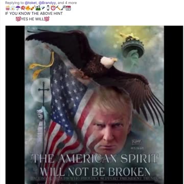 Trump jakoi tätä Q-aiheista videota TS-alustalla syyskuussa 2022