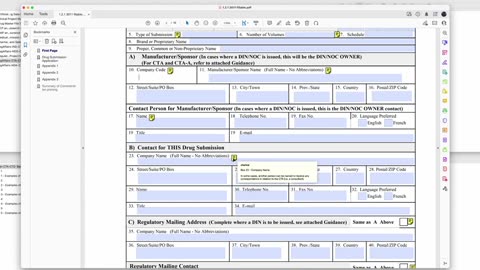 Regulatory Affairs - Health Canada Clinical Trial Application CTA in CTD format - Completing form 3011. P.Pirouzi, Ph.D.