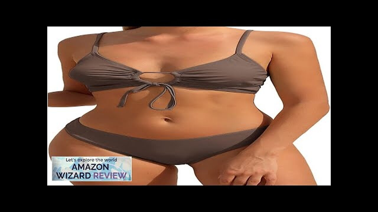 Bikini Set for Women Two Piece Swimsuits High Waisted Cut Out Tie Review