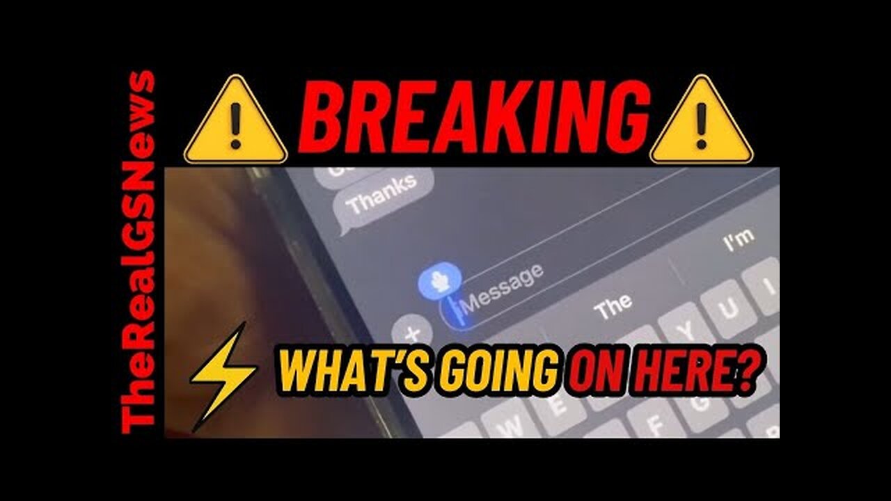 EMERGENCY ALERT!! Something STRANGE Going On With The CELL PHONES