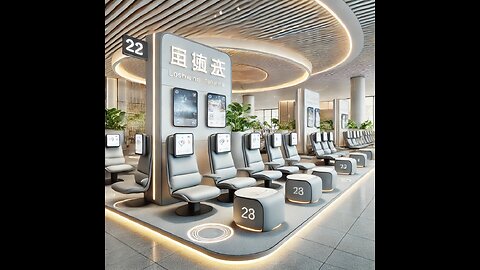 Waiting area is full of facilities