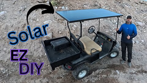 EZGO Workhorse Golf Cart UPGRADE with SOLAR POWER DIY