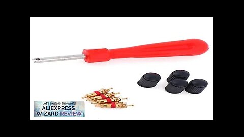 1 Set Tire Valve Service Kit 4 Valve Cores 4 Valve Caps Review