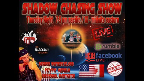 SHADOW CHASING SHOW 13-2-2025- OH CANADA? OUR HOME IS A 51st STATE?