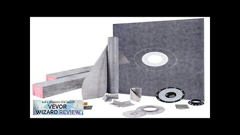 VEVOR Shower Curb Kit 38"x60" Watertight Shower Curb Overlay with 4" ABS Review