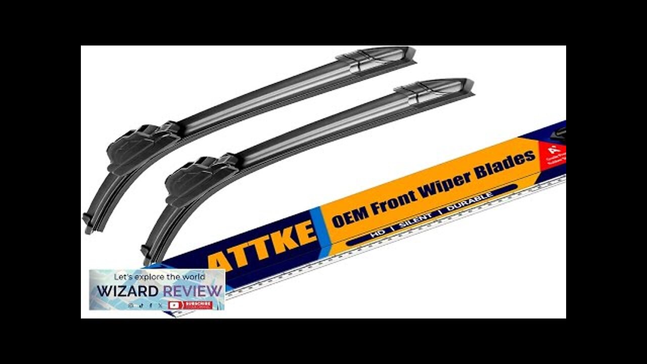 ATTKE OEM Quality Front Windshield Hook Wiper Blades OE Original Style (28“ Review