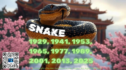 SNAKE 1929,1 941, 1953, 1965, 1977, 1989, 2001, 2013, 2025