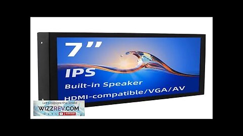 7 Inch Portable Display IPS 1024x600 LCD HDMI-compatible VGA AV Input DC Review