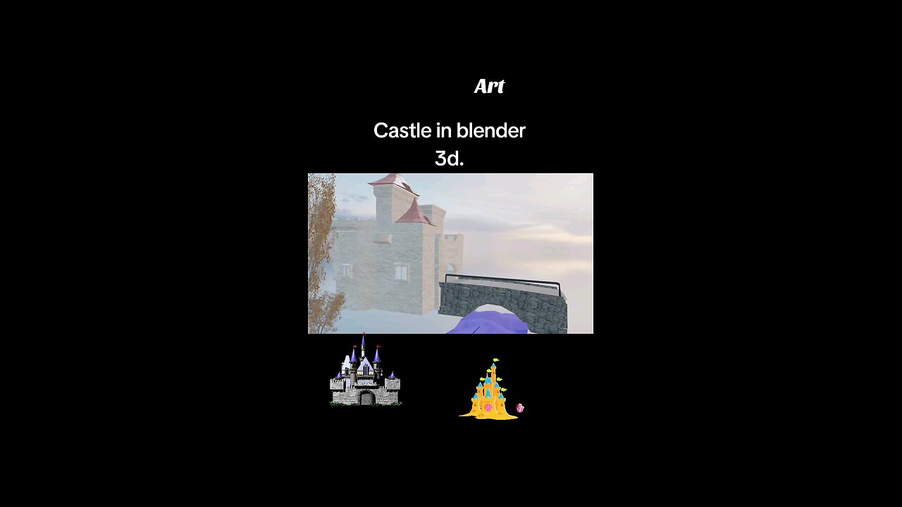 Castle in blender 3d