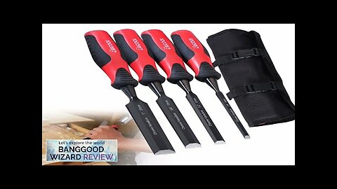 4 PCS Wood Chisel Set Comfortable Handle Wood Carving Chisels for Woodworking Review