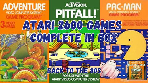 Collection Of VINTAGE ATARI Games Complete In The BOX!