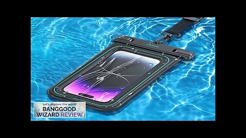 USAMS 7 Inch IP68 Waterproof Phone Pouch Bag Floating Touch Screen Review