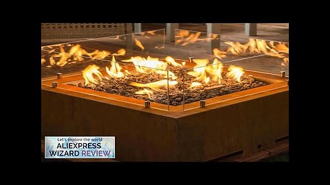 Patio outdoor gas heaters wood fuel stove firepit corten steel fire pit Review