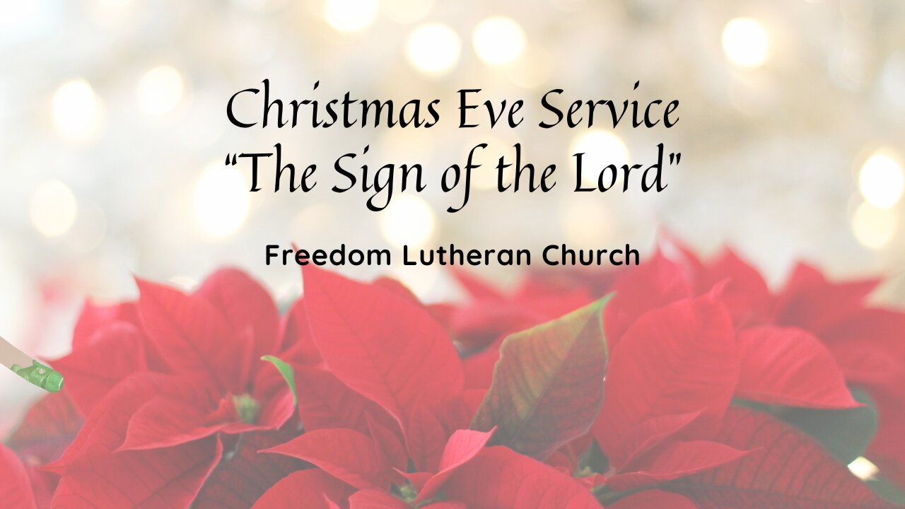 "Christmas Eve Candlelight Sermon" December 24, 2024