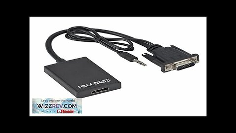 1080P Full HD VGA to HDMI-compatible Converter Adapter Cable with Audio Output Review