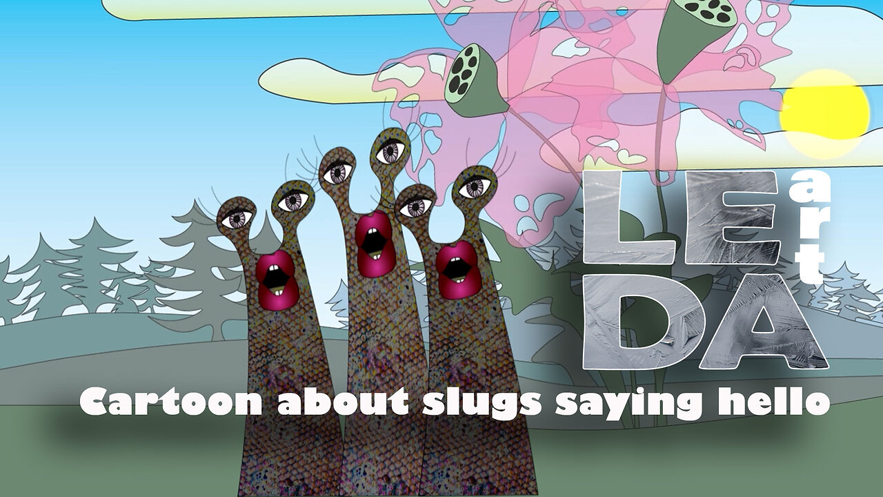 A cartoon about saying hello to myself and answering in three voices