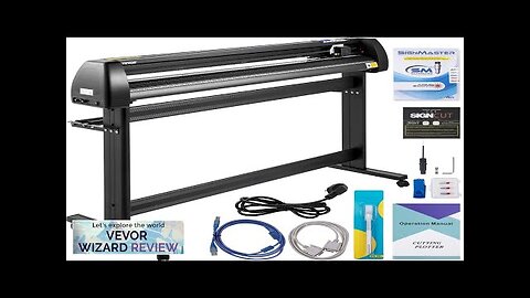 VEVOR Vinyl Cutter Machine 53in / 1350mm LED Plotter Printer Precise Manual Review