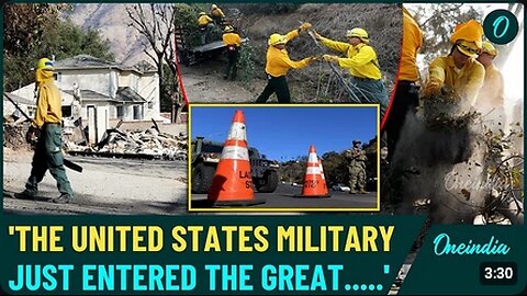 'TURNED ON THE WATER': U.S President Trump Says He's Sent Military Into California Los Angeles Fire