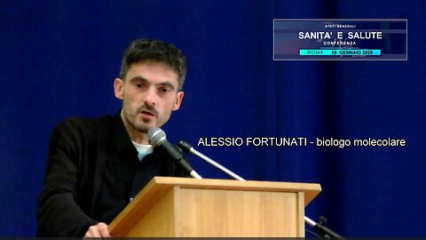 Conferenza Sanità e Salute: intervento di Alessio Fortunati, biologo molecolare