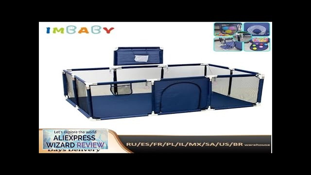 IMBABY Baby Playpens Large Baby Playground Cartoon Playpen for Children Basketball Baby Review