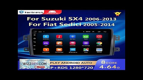 Android Auto Radio For Suzuki SX4 2006-2013 For Fiat Sedici 2005-2014 Carplay Review