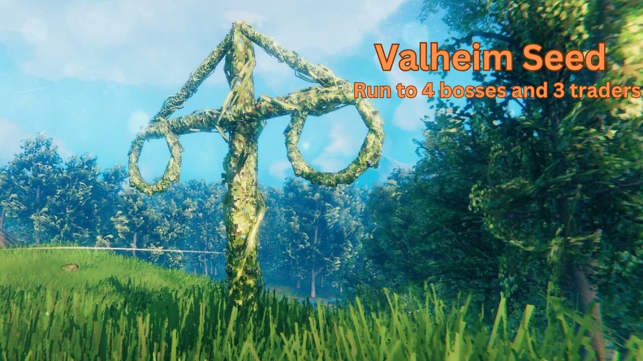 Valheim Seed - Run to 4 bosses and 3 traders - n0AtEizYdy