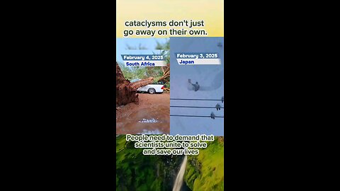 #cataclysms don't just go away on their own. #climate