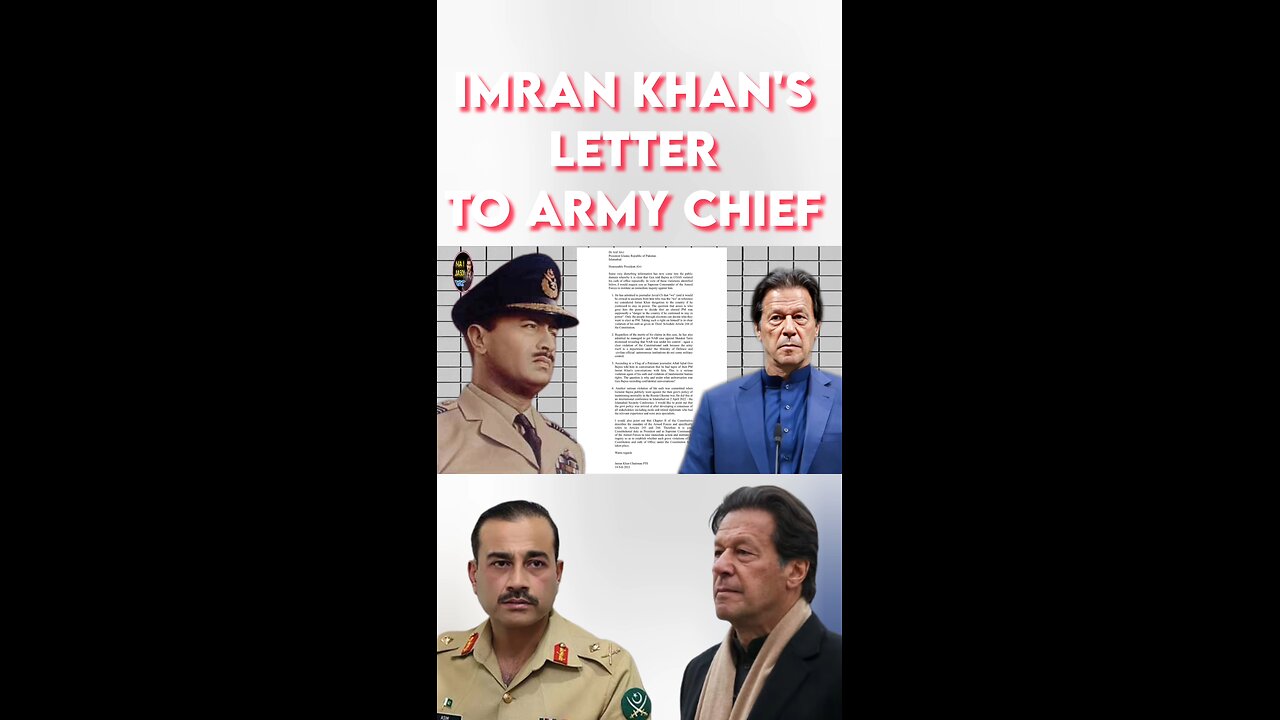 Imran Khan's Letter To Army Chief