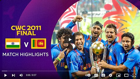 Cricket World Cup 2011 Final_ India v Sri Lanka _ Match Highlights