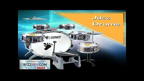 Fashion Large Children Music Jazz Drums Set ( 6 drums + 2 Review