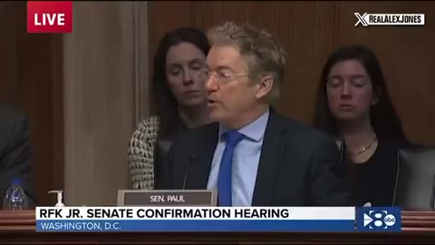 Watch Sen. Rand Paul Goes Off On Hysterical Big Pharma Captured Confirmation Committee...