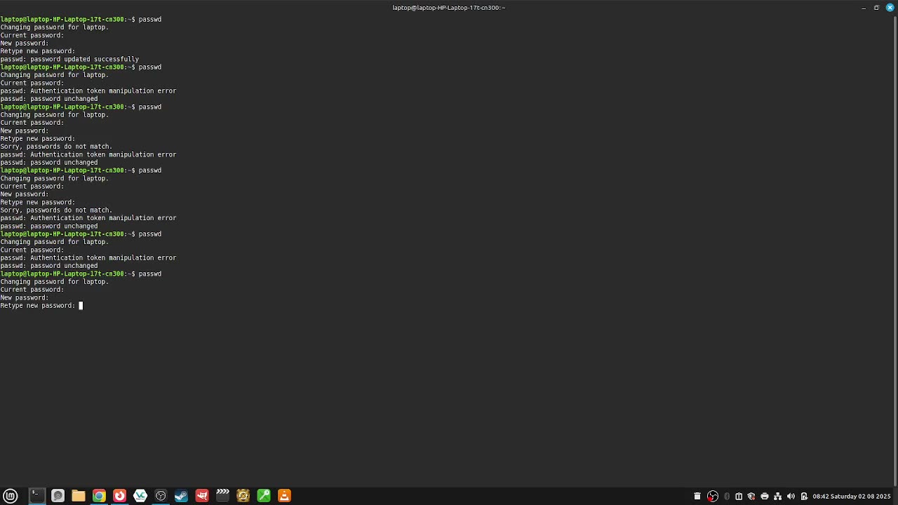 330_how to "change your computers password" with bash using the "passwd" command