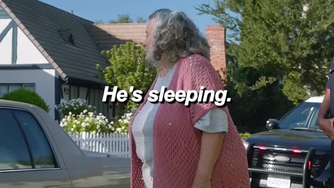 The old lady attacks Officer Nolan #series #movie