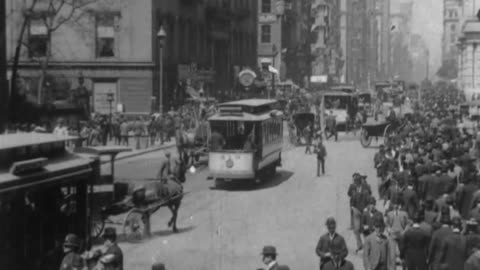 Historical New York Video: Lower Broadway 1902 - Broadway & Union Square, New York 1903