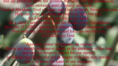 A reading from the book of Esther, C:12, 14-16, 23-25