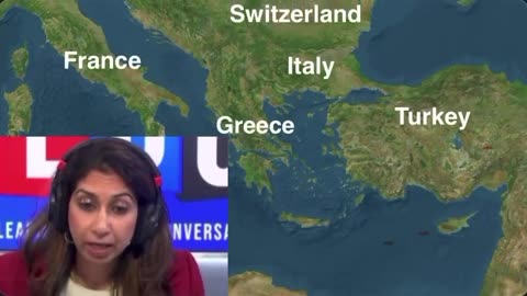 According to a British politician, Italy now borders Turkey...