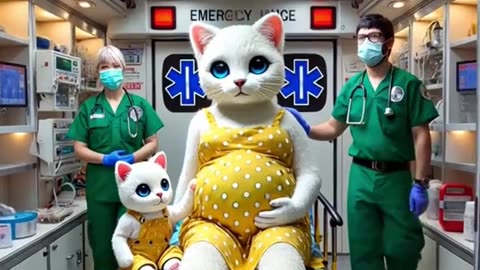 the kitten saves its mother