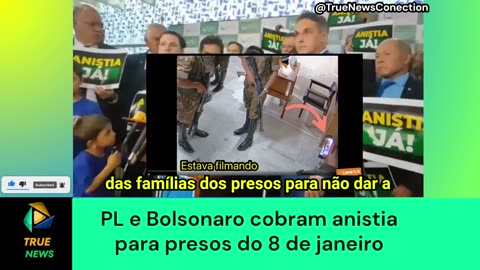 PL e Bolsonaro cobram anistia para presos do 8 de janeiro