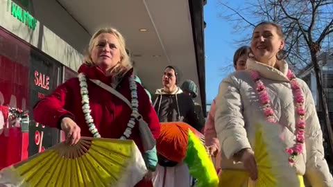 Harinam Sankirtan in Mannheim, Germany February 2025