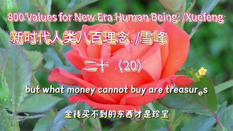 800 Values for New Era Human Being（20）