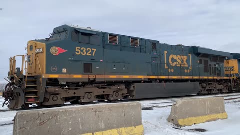 CSX engine 5327 Western Maryland badge unit