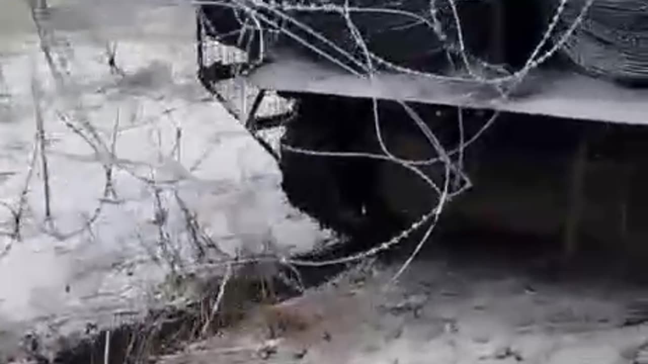 Ukrainian Armored Razor-Wire Laying Vehicle in Kursk