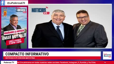 🔥 ¡Lo Último en Noticias, Deportes y Entretenimiento EN VIVO! Únete a La Nueva Poderosa 670 AM 🔥