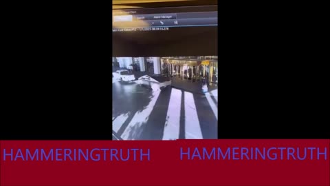 Tesla Cybertruck Explodes In Front of Trump Hotel Las Vegas