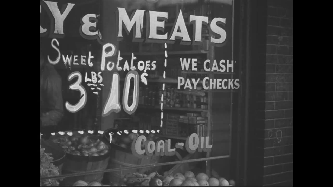 Library Stock Shot #677 (Original 1900s Black & White Film)