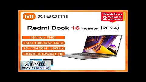 XIAOMI Laptop Redmi Book 16 2024 Refresh RAM 16GB SSD 512GB Intel Review