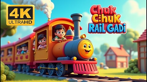 Chuk Chuk Karti Aayi Train | Hindi Kids Cartoon Animation | Nursery Rhyme