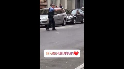 Frankfurt Germany Somalia 🇸🇴 man with knife