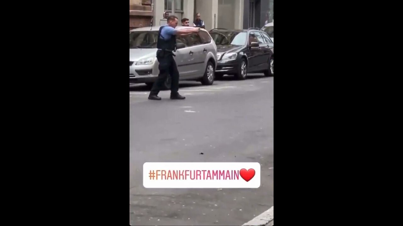 Frankfurt Germany Somalia πΈπ΄ man with knife