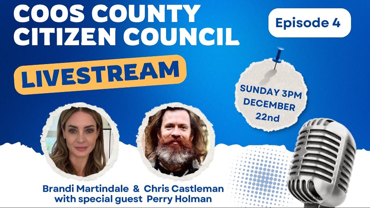 Continuing discussion on how to SAVE Coos County -- Citizen Council episode #4